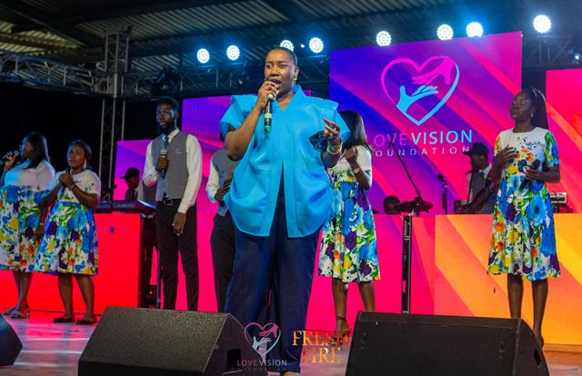 Woman holding a small child